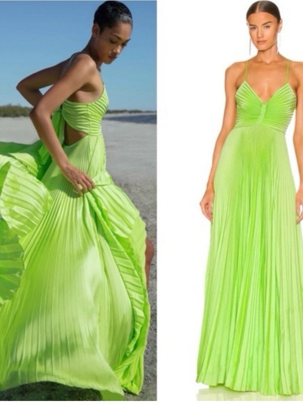 NWT! Stunning ALC Aries spring dress size 4 green kick perfect! Sold out $795